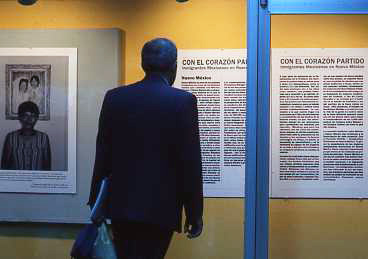 Exhibit at Mexico City's metro