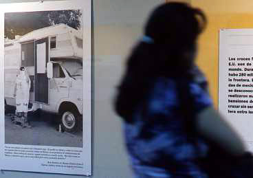 Exhibit at Mexico City's metro