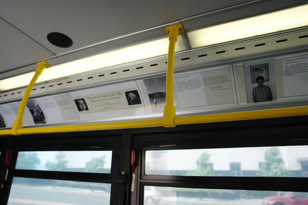 Exhibit at Albuquerque street buses