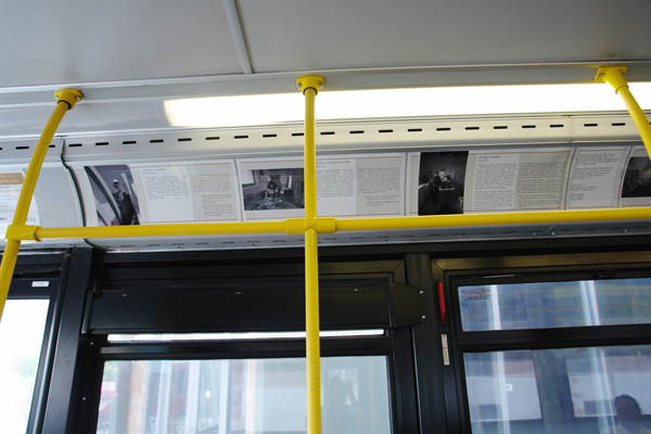 Exhibit at Albuquerque street buses