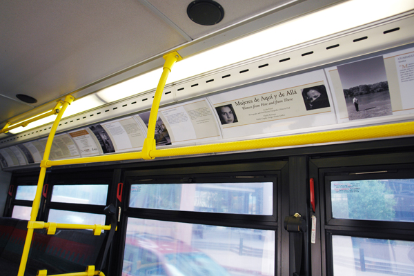 Exhibit at Albuquerque street buses