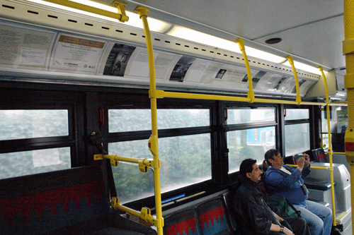 Exhibit at Albuquerque street buses