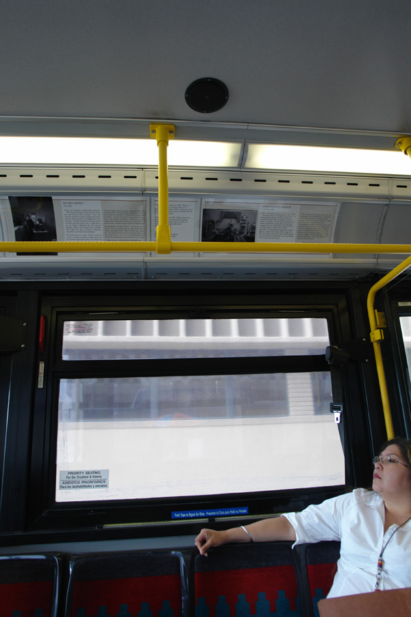 Exhibit at Albuquerque street buses